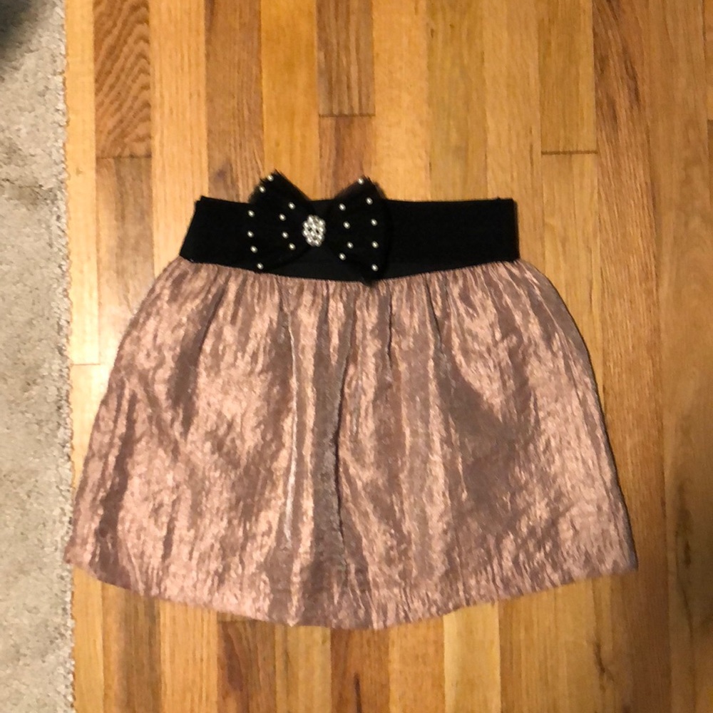 High waisted dressy skirt with bow